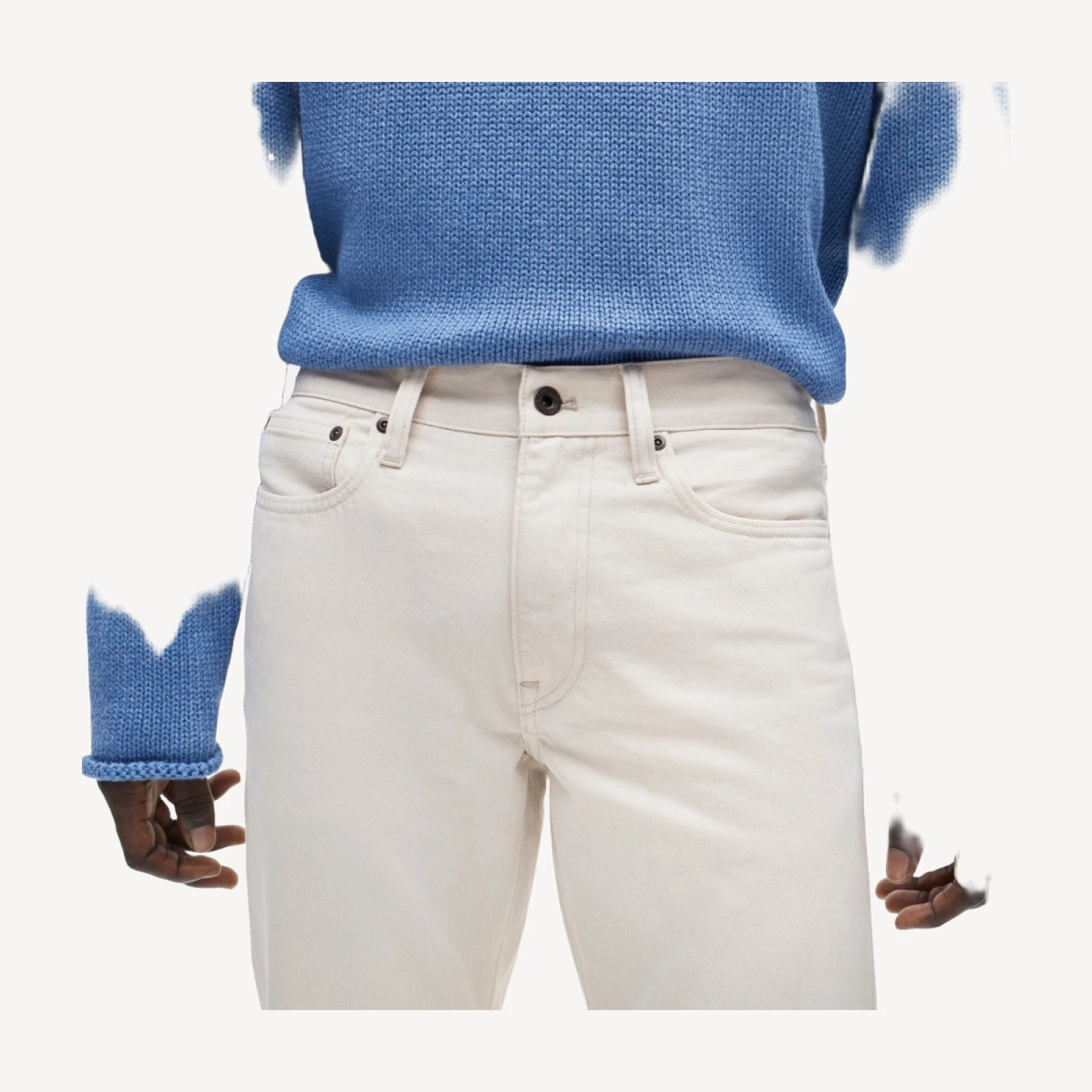 770™ Straight-fit jean in natural seeded denim