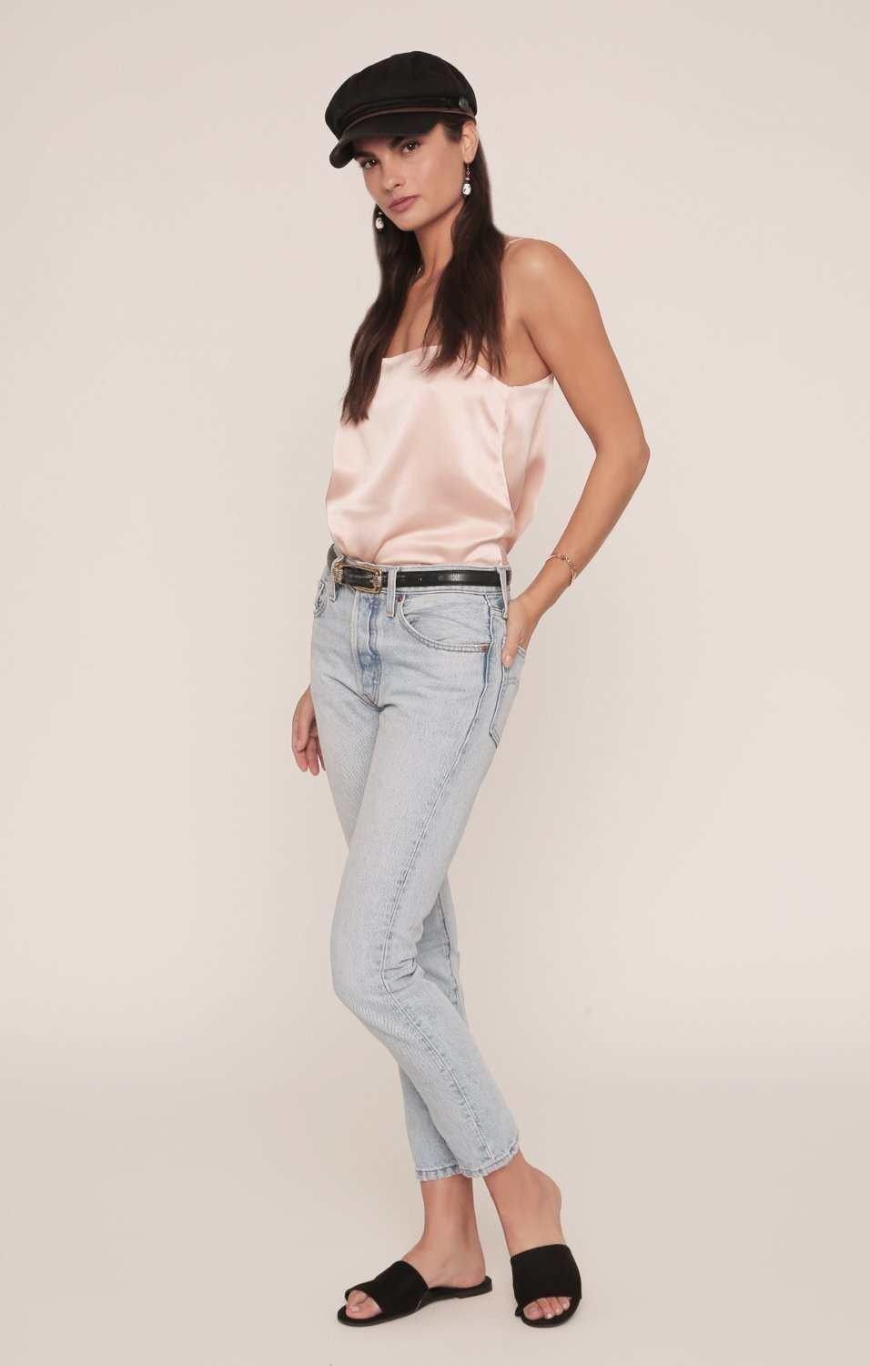 Corinne Silk Camisole | Light Pink