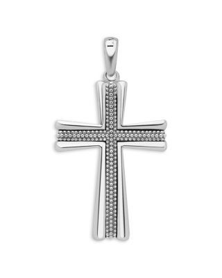 Lagos Men's 18K Yellow Gold & Sterling Silver Anthem Caviar Bead Cross Pendant - Exclusive