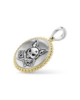 Lagos Men's 18K Yellow Gold & Sterling Silver Anthem Krunch Emblem Disc Pendant - Exclusive