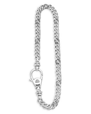 Lagos Men's Sterling Silver Anthem Curb Link Chain Necklace/Key Chain - Exclusive