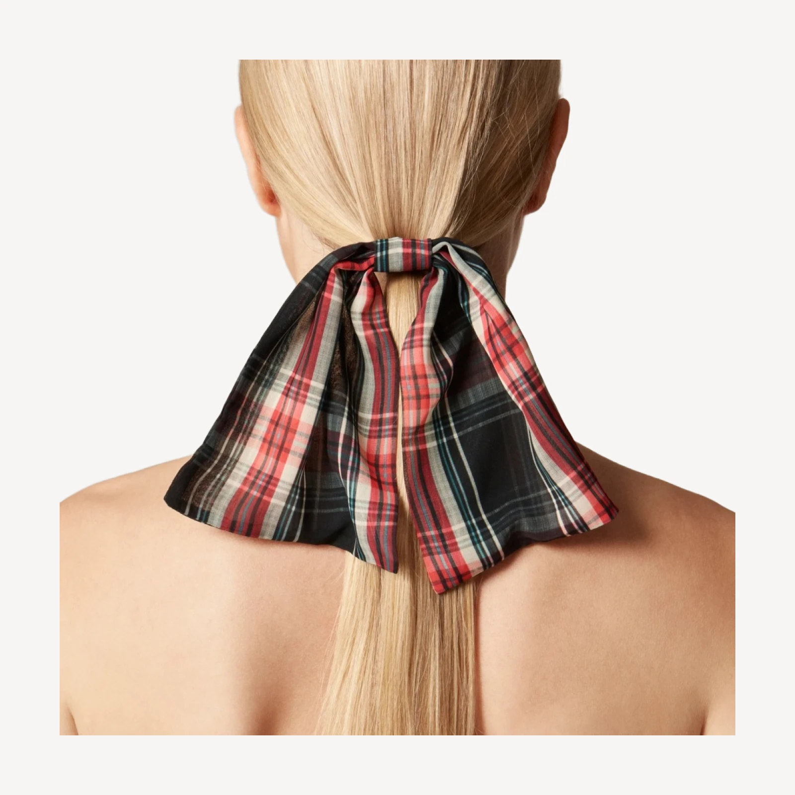 Chiffon bow clip