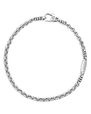 Lagos Men's Sterling Silver Anthem Double Link Bracelet - Exclusive