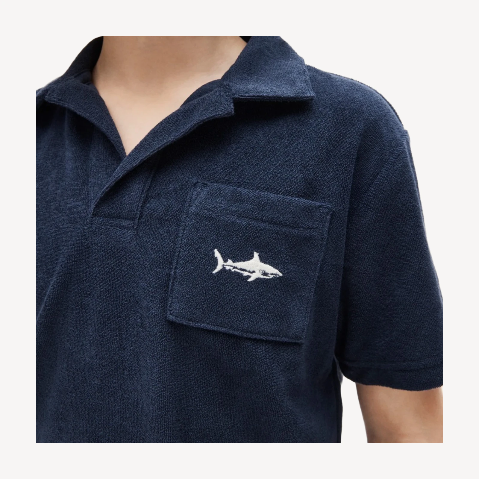 Kids' johnny-collar critter sweater-polo