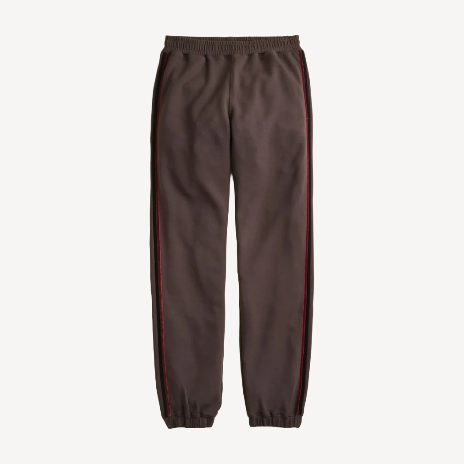 Scuba-knit jogger pant with velvet trim