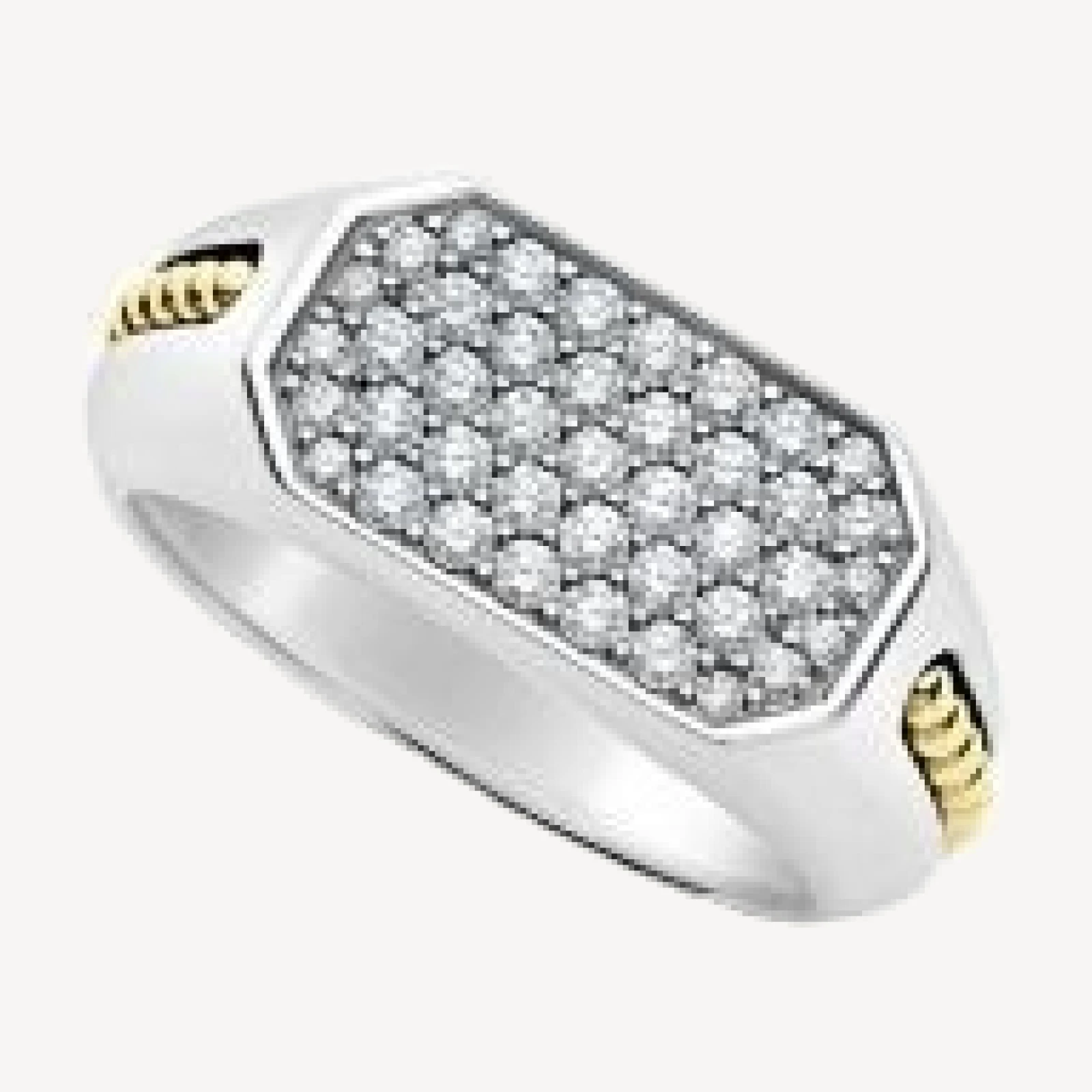 Lagos Men's 18K Yellow Gold & Sterling Silver Anthem Diamond Cluster Ring