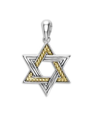 Lagos Men's 18K Yellow Gold & Sterling Silver Anthem Star of David Amulet Pendant