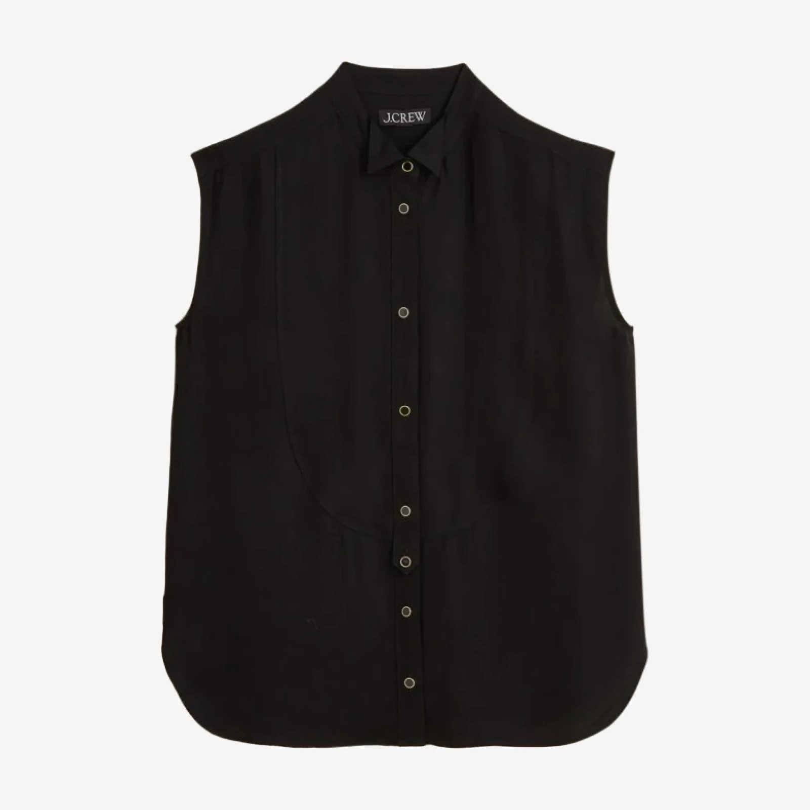 Jules sleeveless tuxedo top