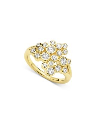Lagos 18K Yellow Gold Fizz Diamond Bezel Cluster Ring