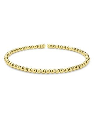 Lagos 18K Yellow Gold Caviar Gold Beaded Cuff Bracelet