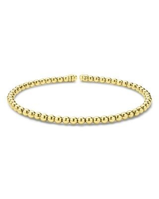 Lagos 18K Yellow Gold Caviar Gold Bead Flex Bangle Bracelet