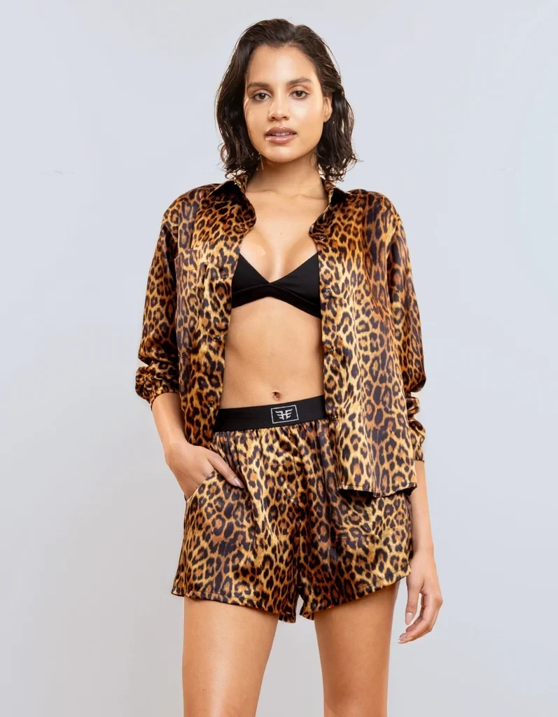 Satin Shirt [Cheetah]