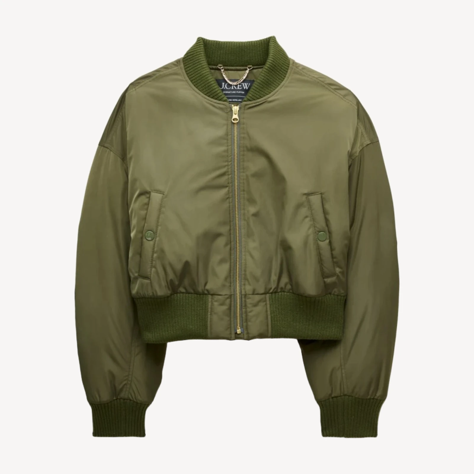 Puffer bomber jacket with PrimaLoft®