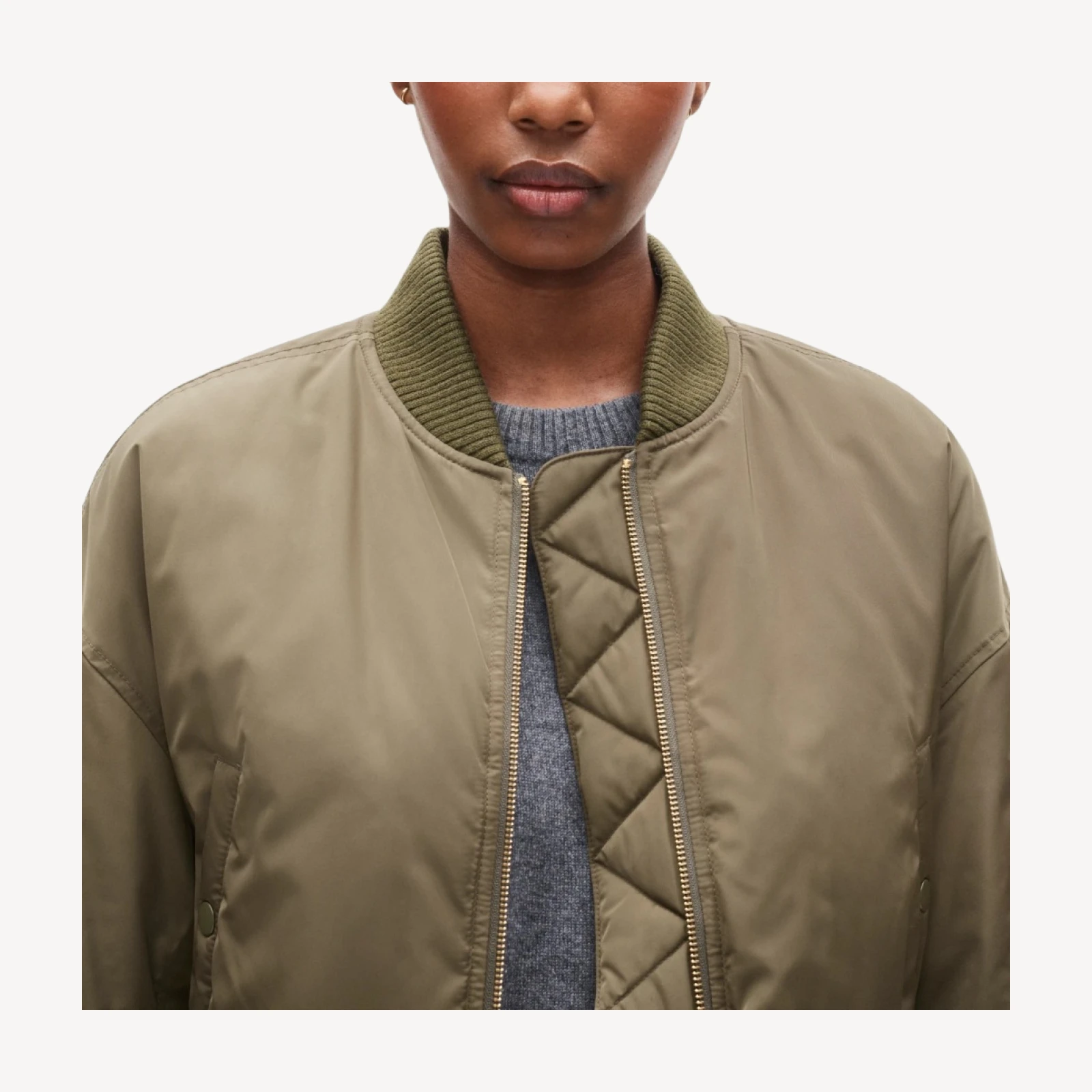Puffer bomber jacket with PrimaLoft®
