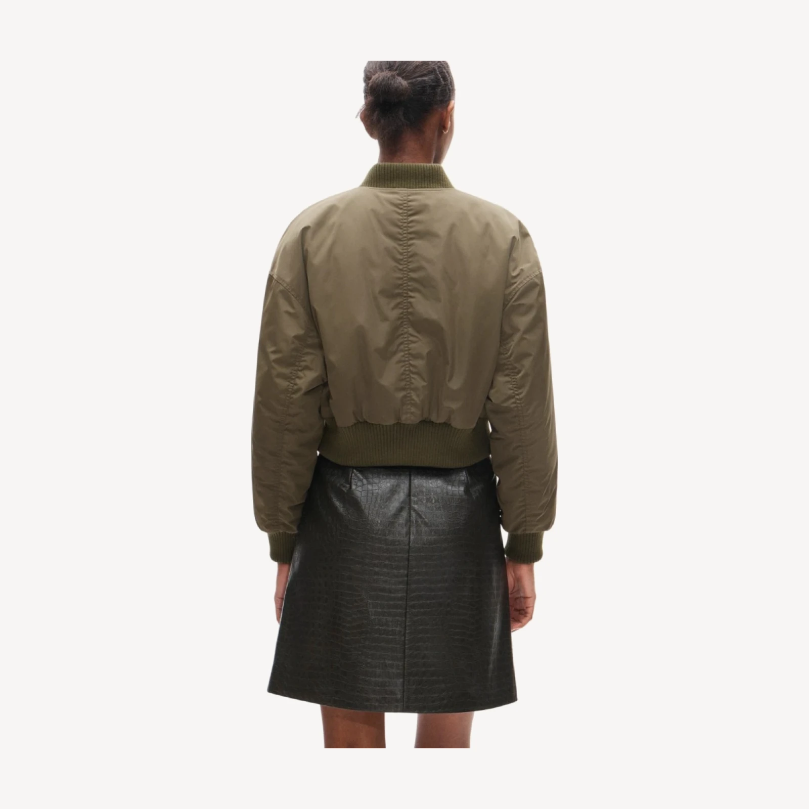 Puffer bomber jacket with PrimaLoft®