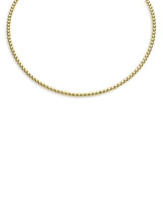 Lagos 18K Yellow Gold Caviar Gold Beaded Collar Necklace, 18