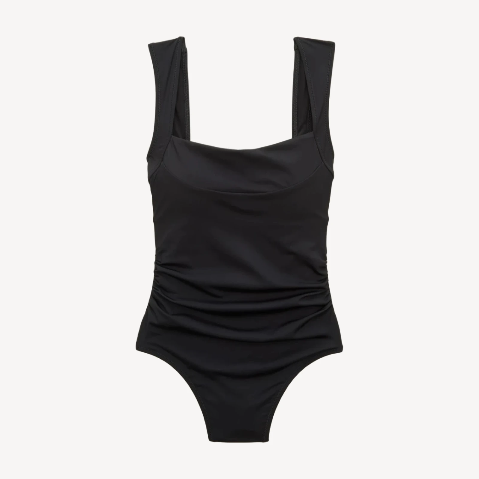 Nia ruched squareneck one-piece