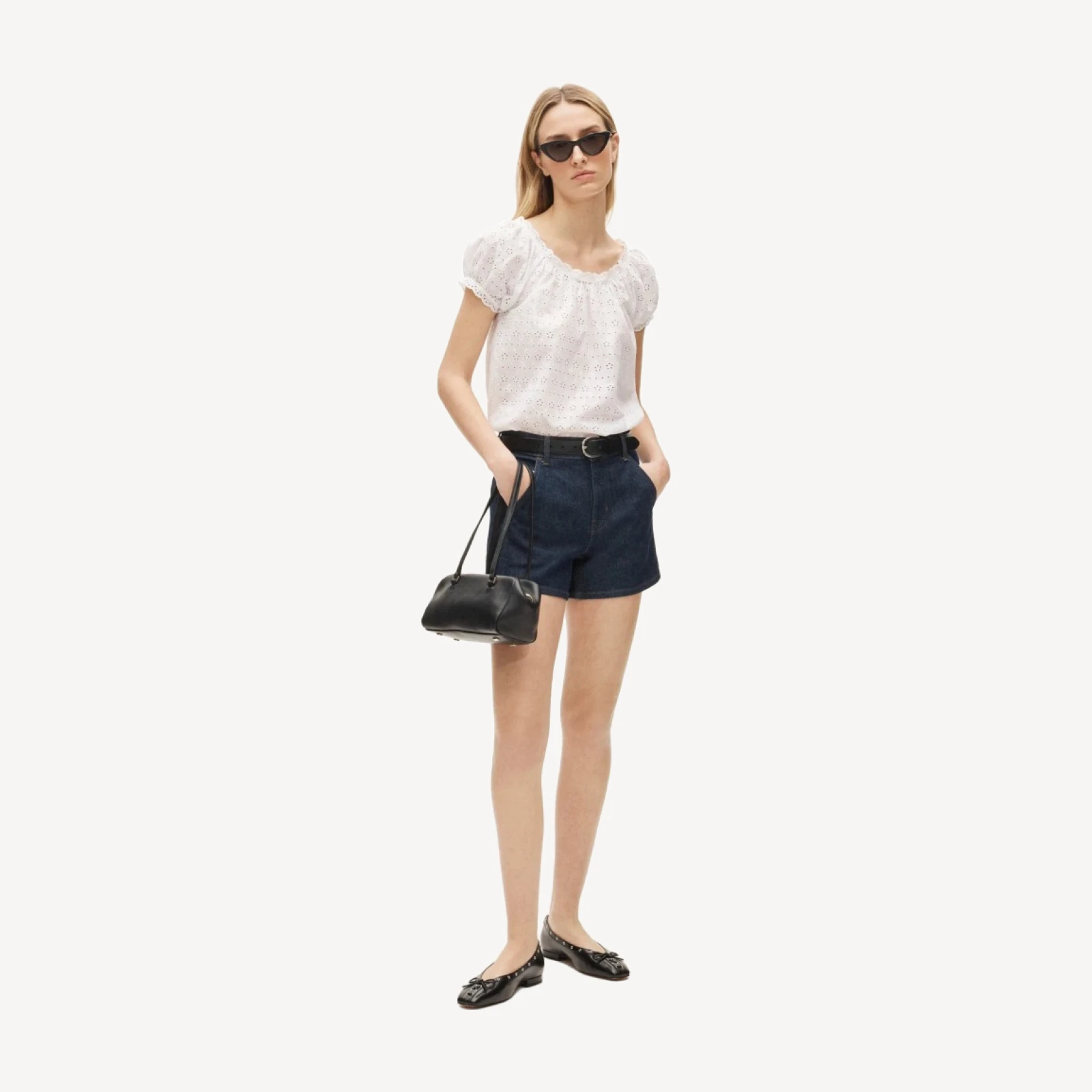 Utility denim short