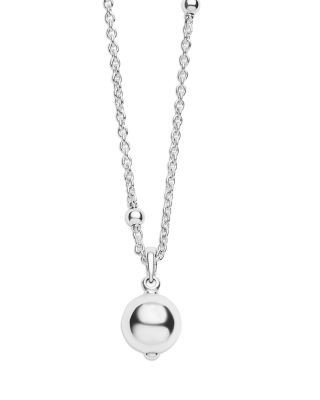 Lagos Sterling Silver Caviar Bubbly Polished Bead Pendant Necklace, 16-18