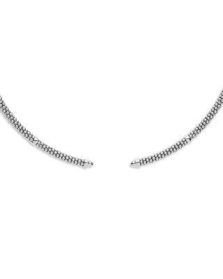 Lagos Sterling Silver Signature Caviar Beaded Mini Versa Collar Necklace, 16
