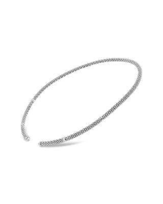 Lagos Sterling Silver Signature Caviar Beaded Mini Versa Collar Necklace, 18