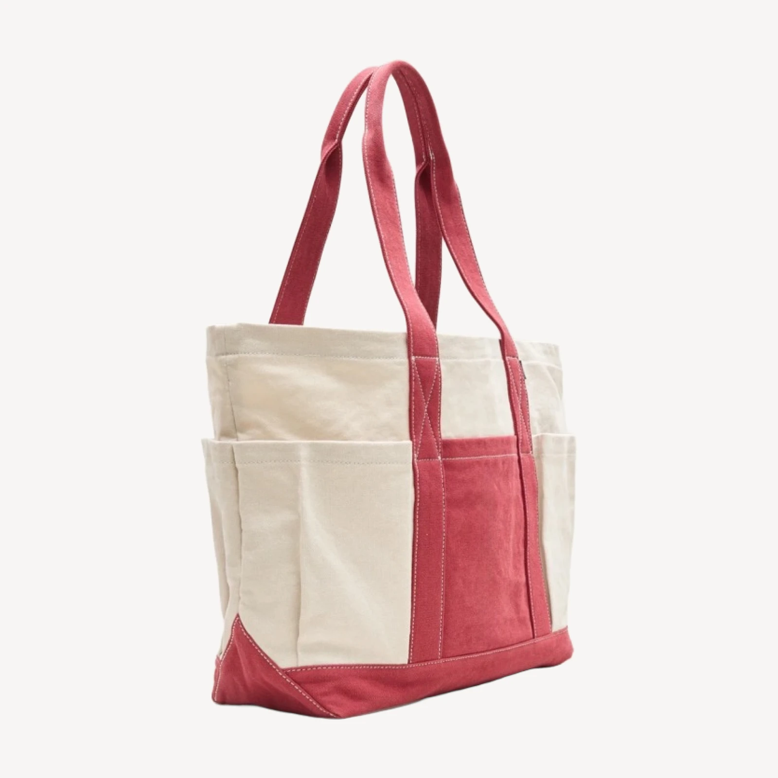 Medium Seaport tote bag in washed canvas