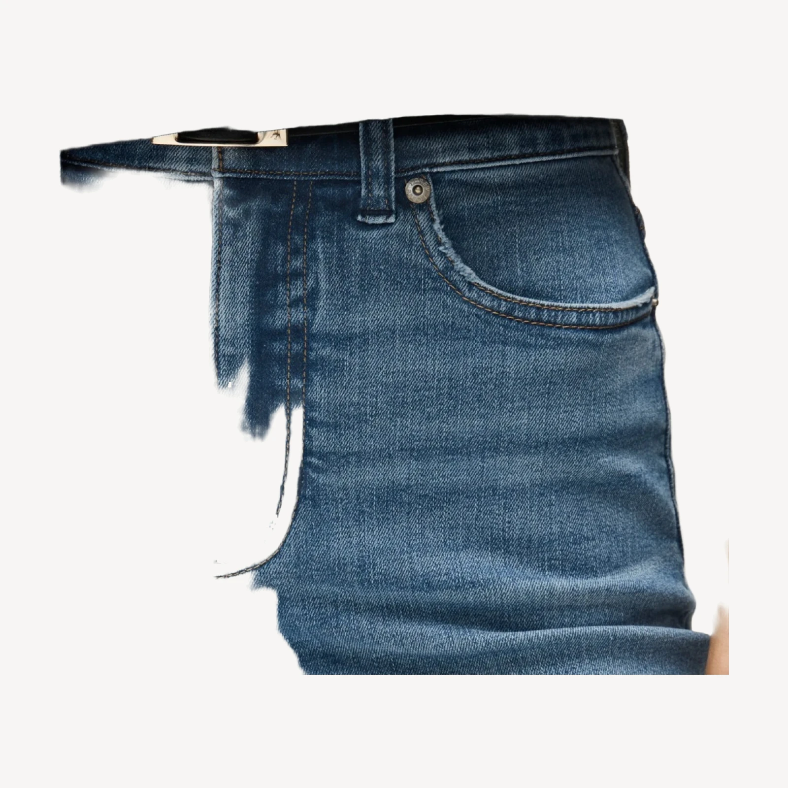 Curvy slim-wide jean