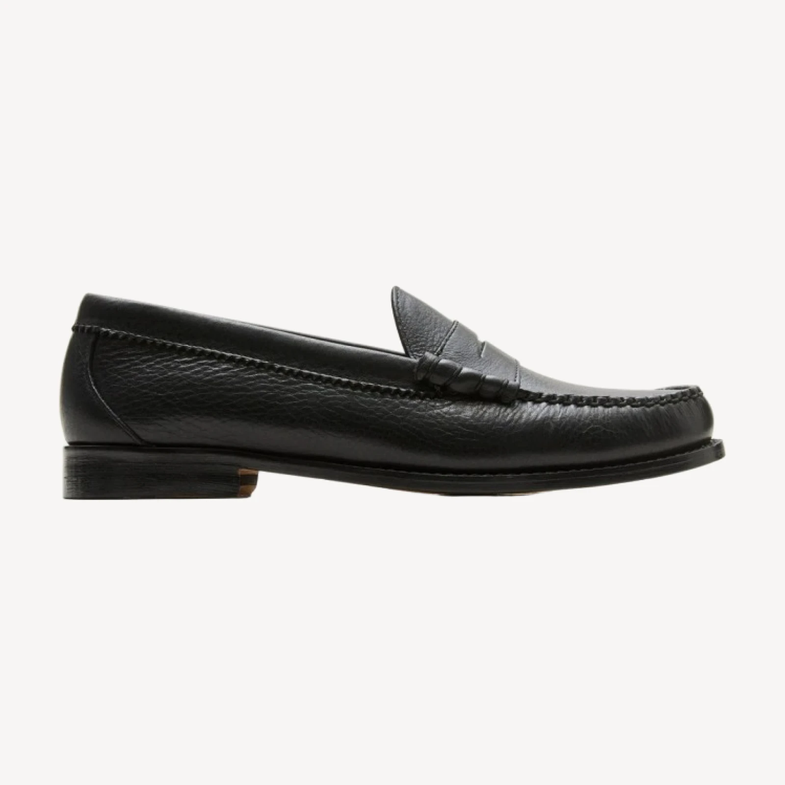 Camden tumbled leather loafers with leather soles