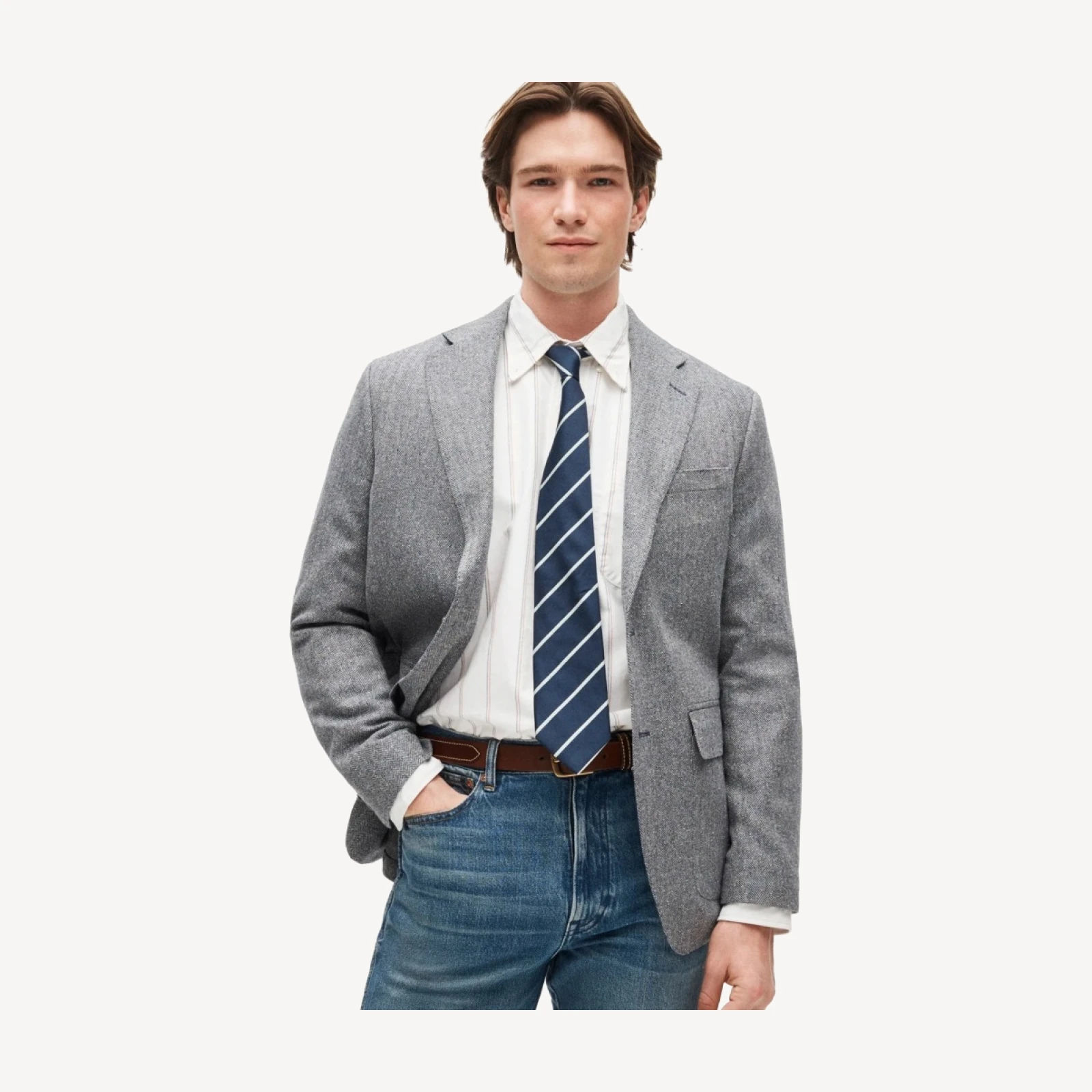 Sportcoat in Irish silk-cotton blend