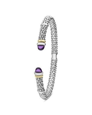 Lagos 18K Yellow Gold & Sterling Silver Gemstone Versa Torque Bracelet