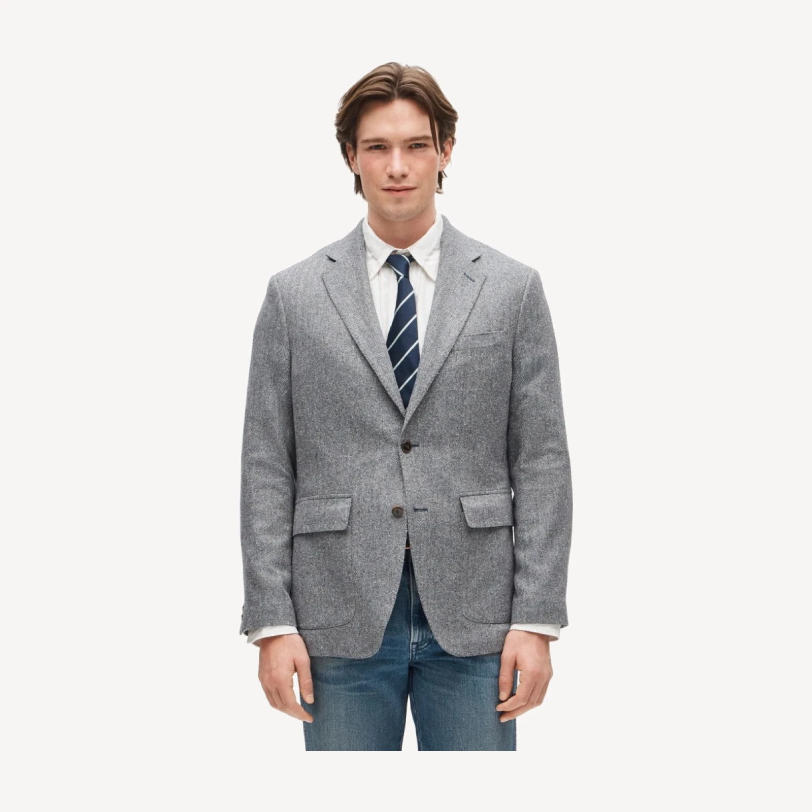 Sportcoat in Irish silk-cotton blend