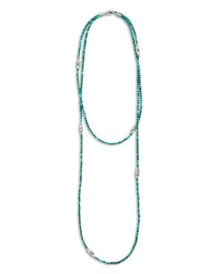 Lagos Sterling Silver Signature Caviar Station Necklace, 34