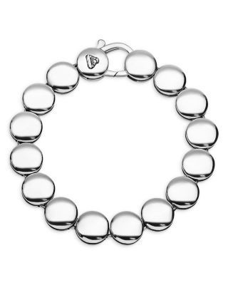 Lagos Sterling Silver Caviar Bubbly Disc Flex Bracelet