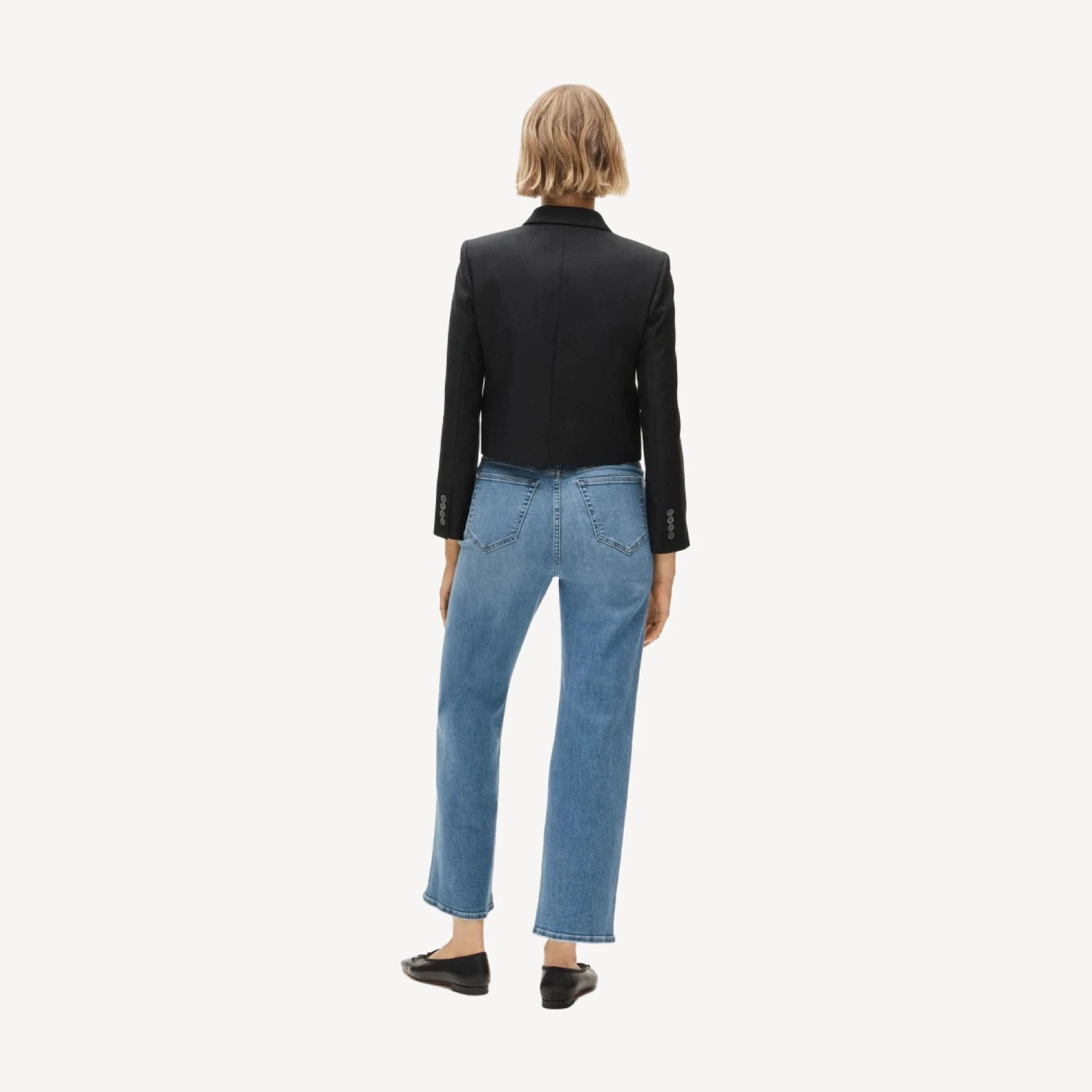 Curvy slim-wide jean