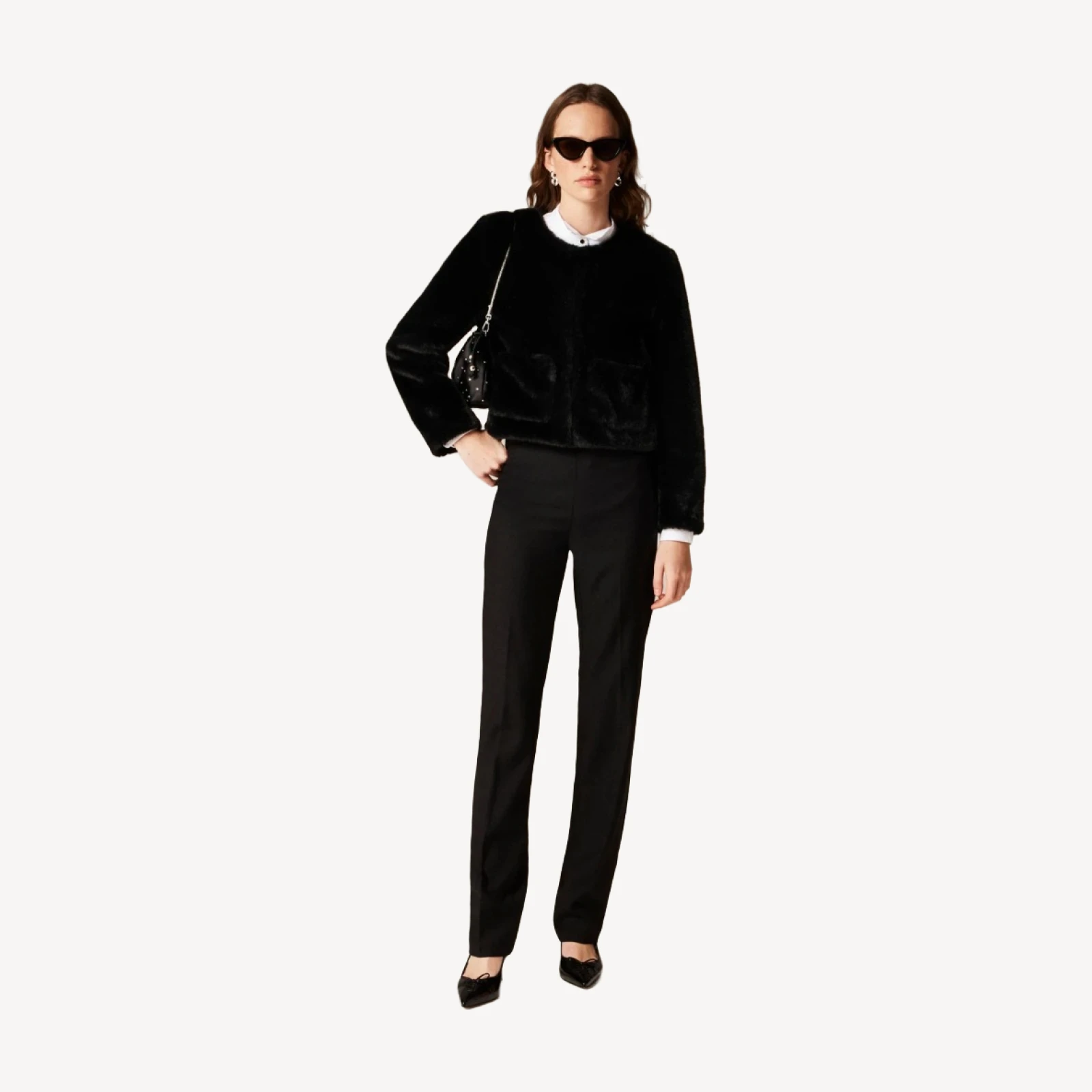 Stella pant in Italian tuxedo wool