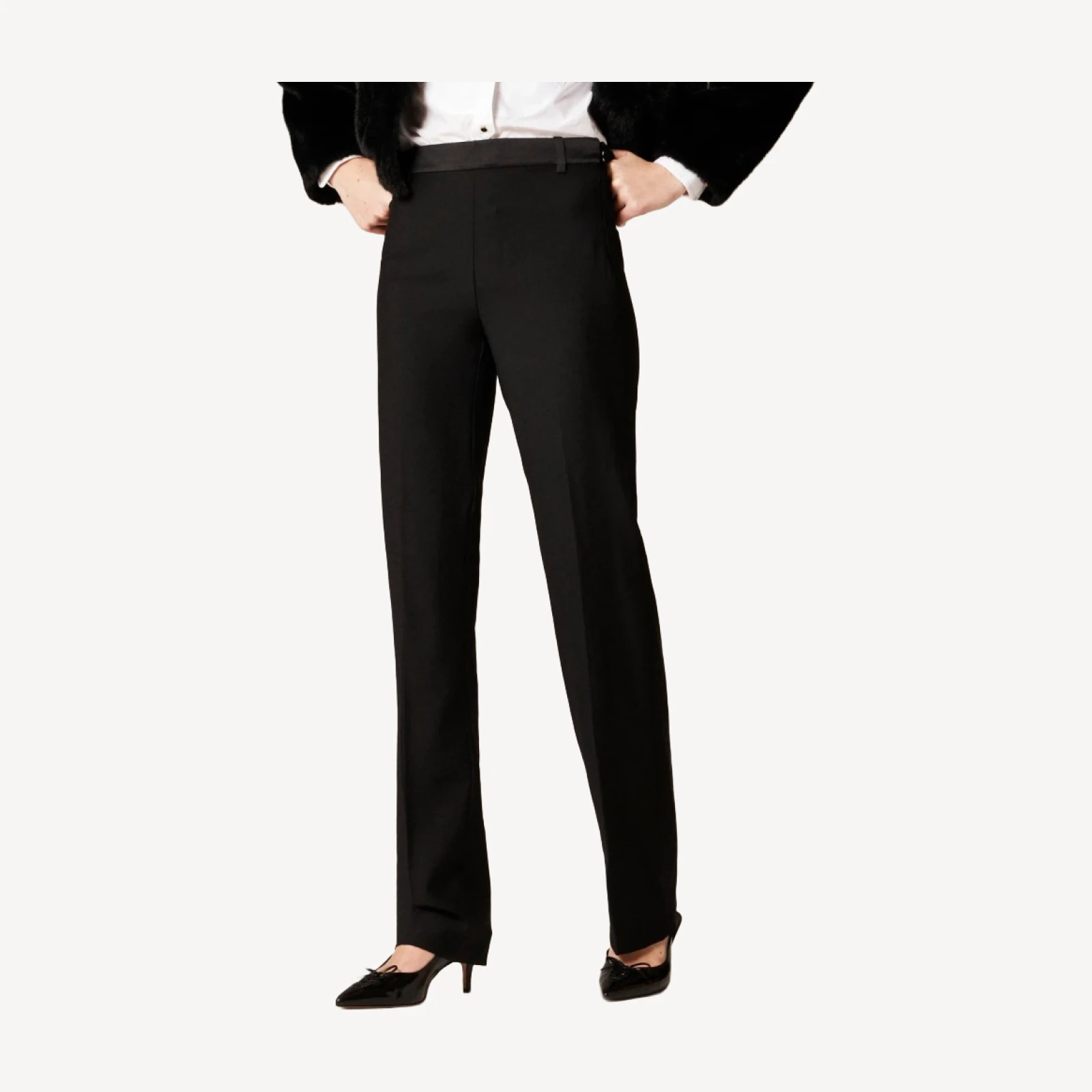 Stella pant in Italian tuxedo wool