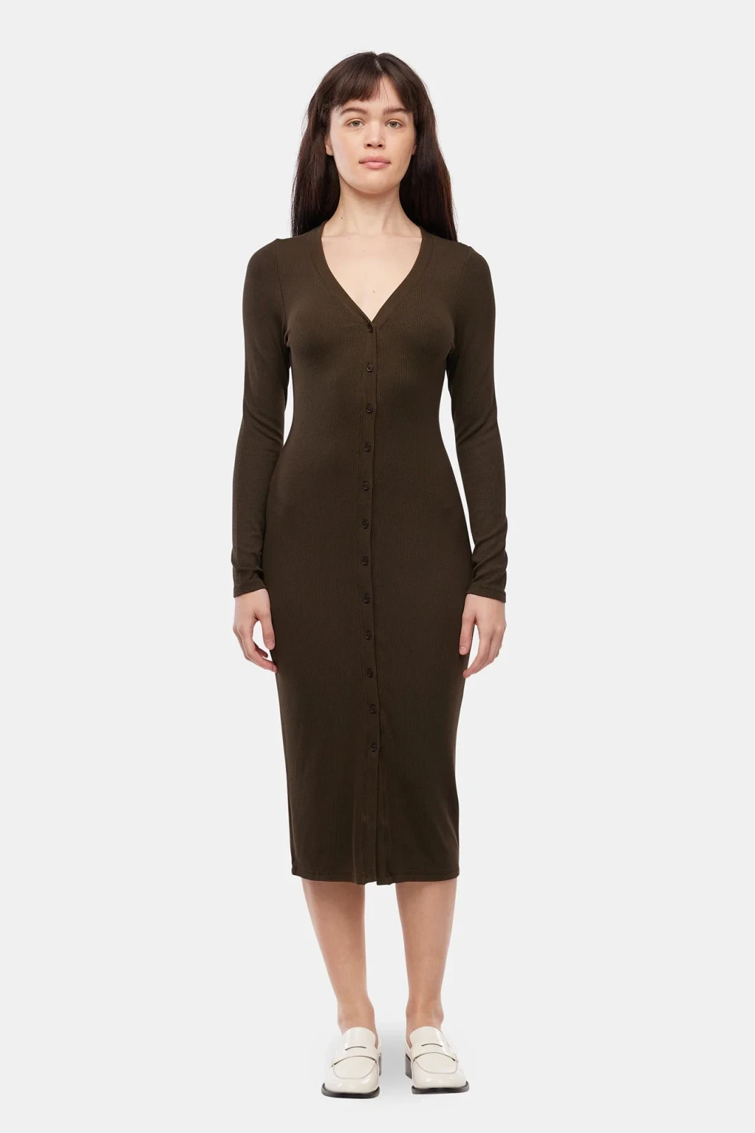 Ribbed Cardi Dress