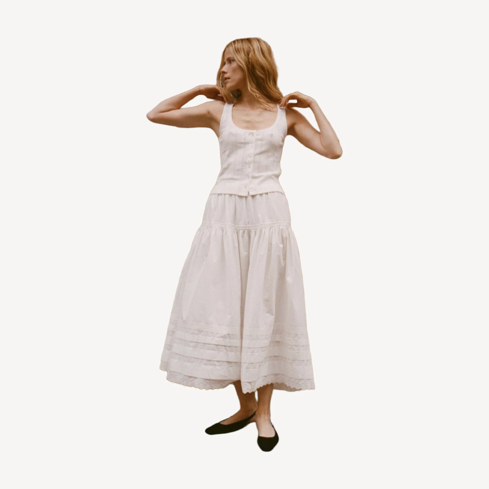 SEBASTIANE SKIRT -- POWDER