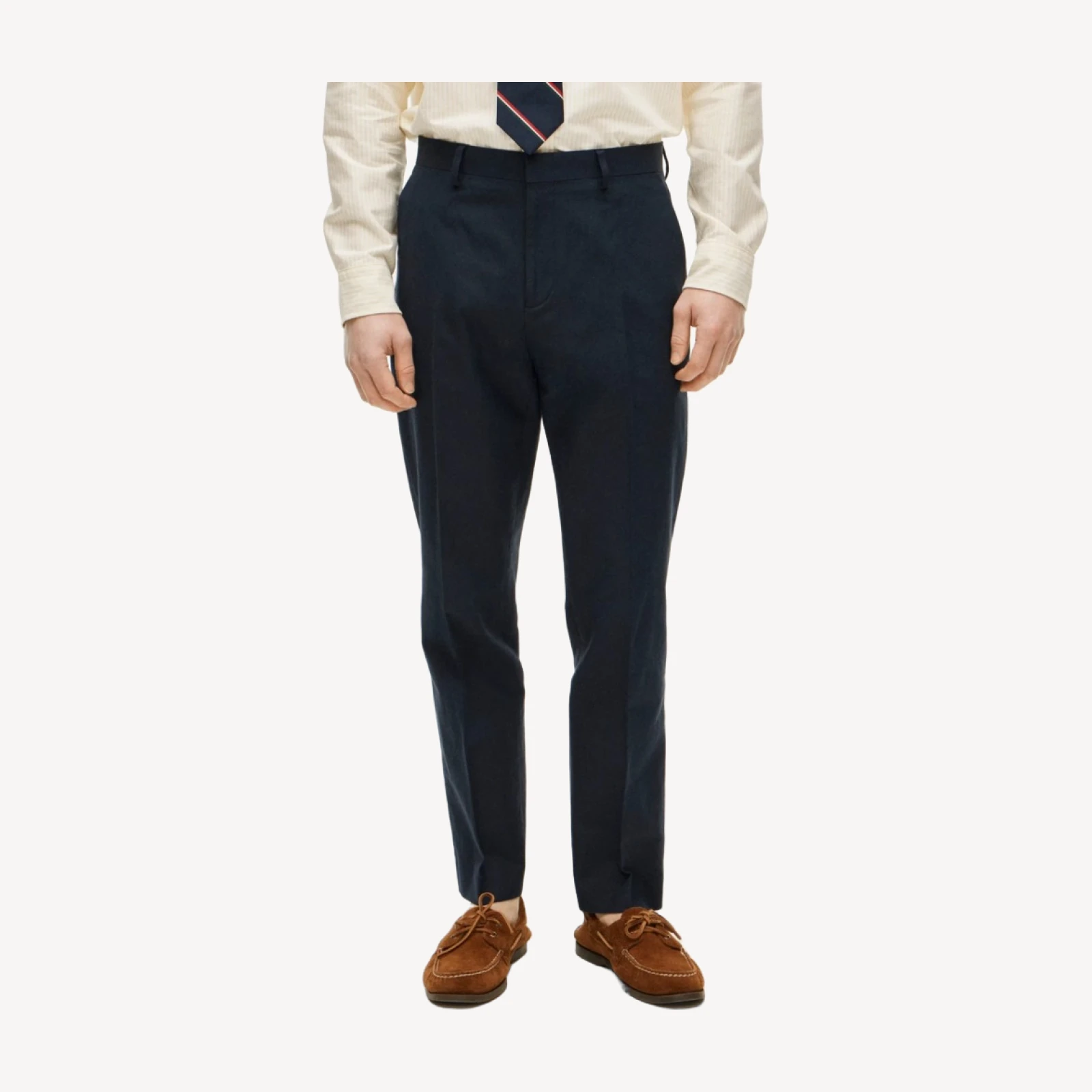 Ludlow Slim-fit suit pant in Baird McNutt Irish cotton-linen blend