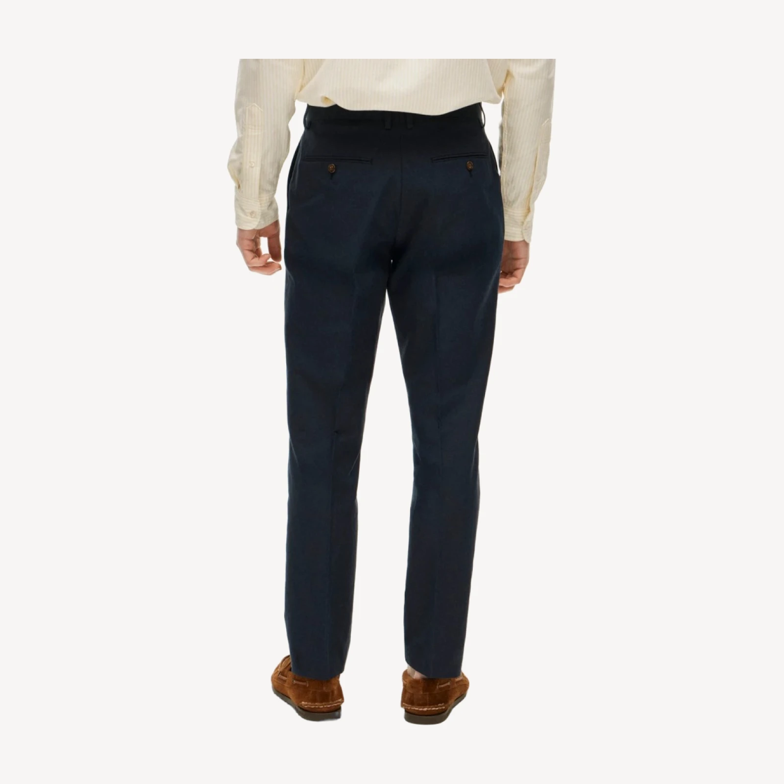 Ludlow Slim-fit suit pant in Baird McNutt Irish cotton-linen blend