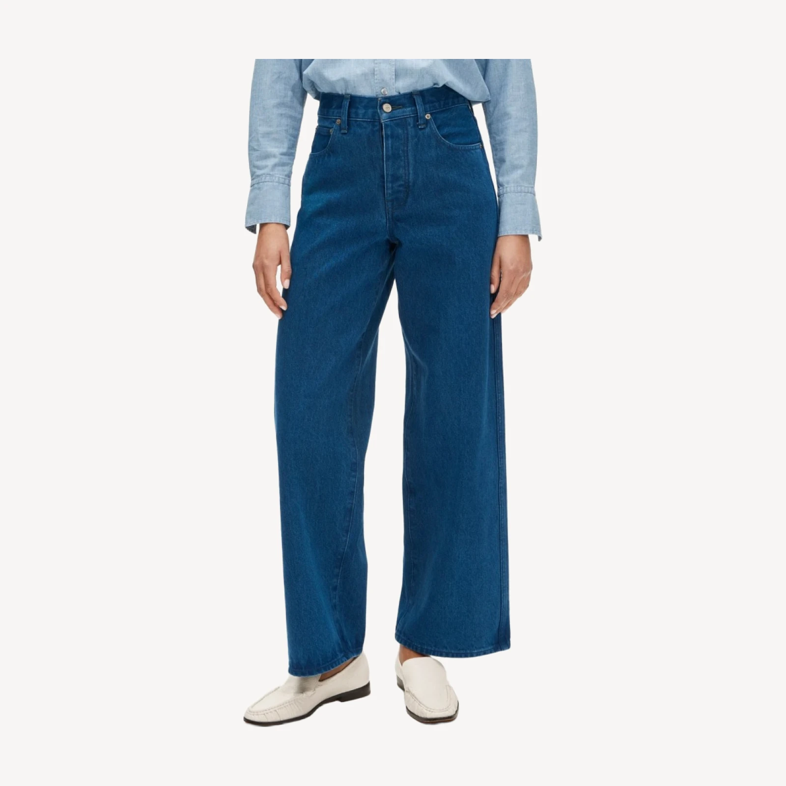 Everyday wide-leg ankle jean in rigid
