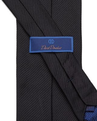David Donahue Corded Weave Silk Tie