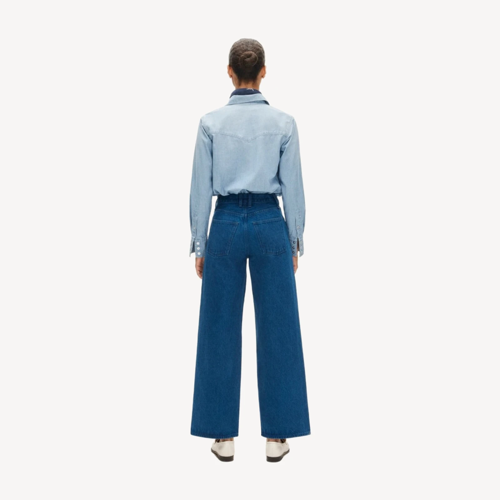 Everyday wide-leg ankle jean in rigid
