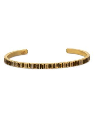 John Varvatos Men's Brass Notched Cuff Bracelet