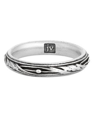 John Varvatos Men's Sterling Silver Gothic Band