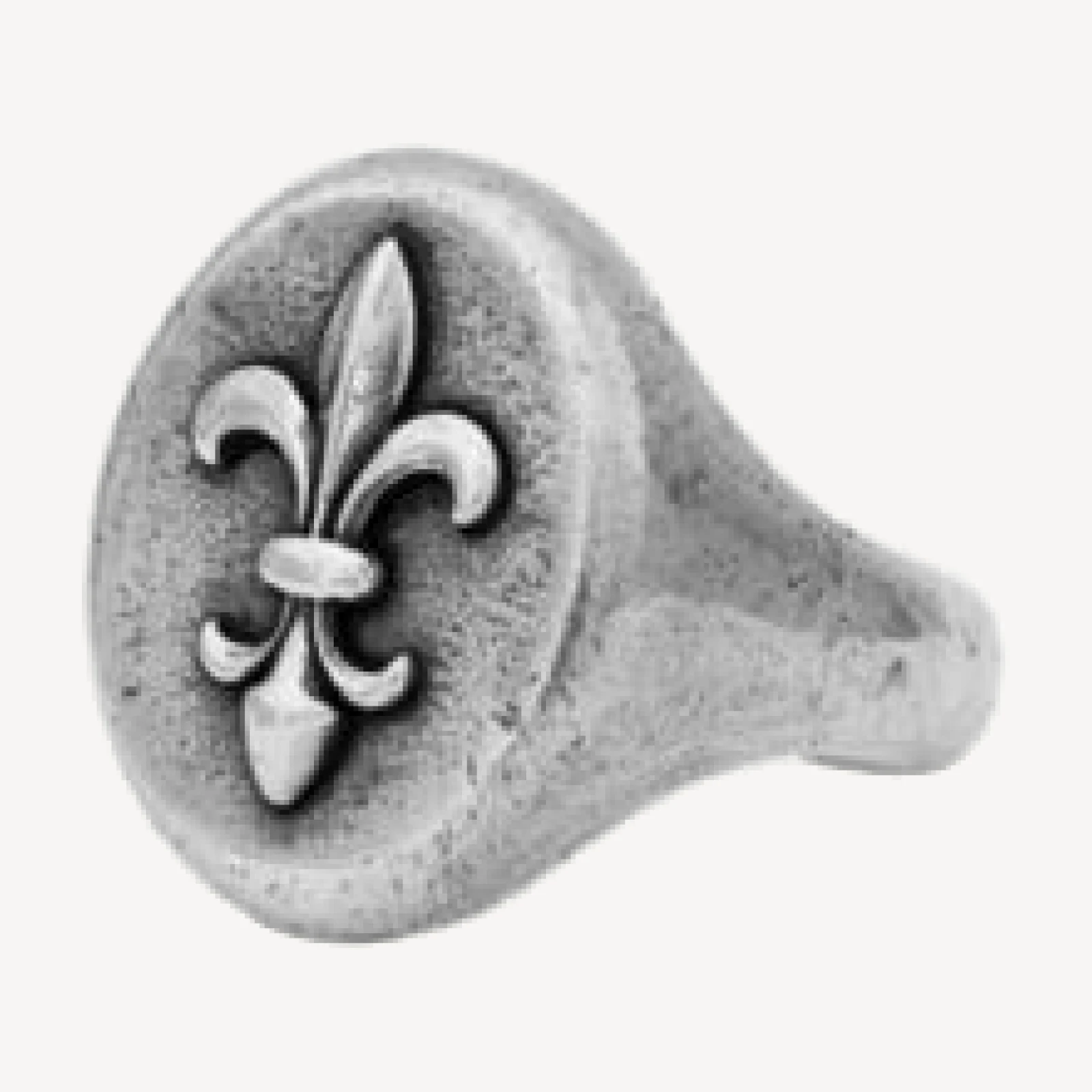 John Varvatos Sterling Silver Fleur De Lis Signet Ring