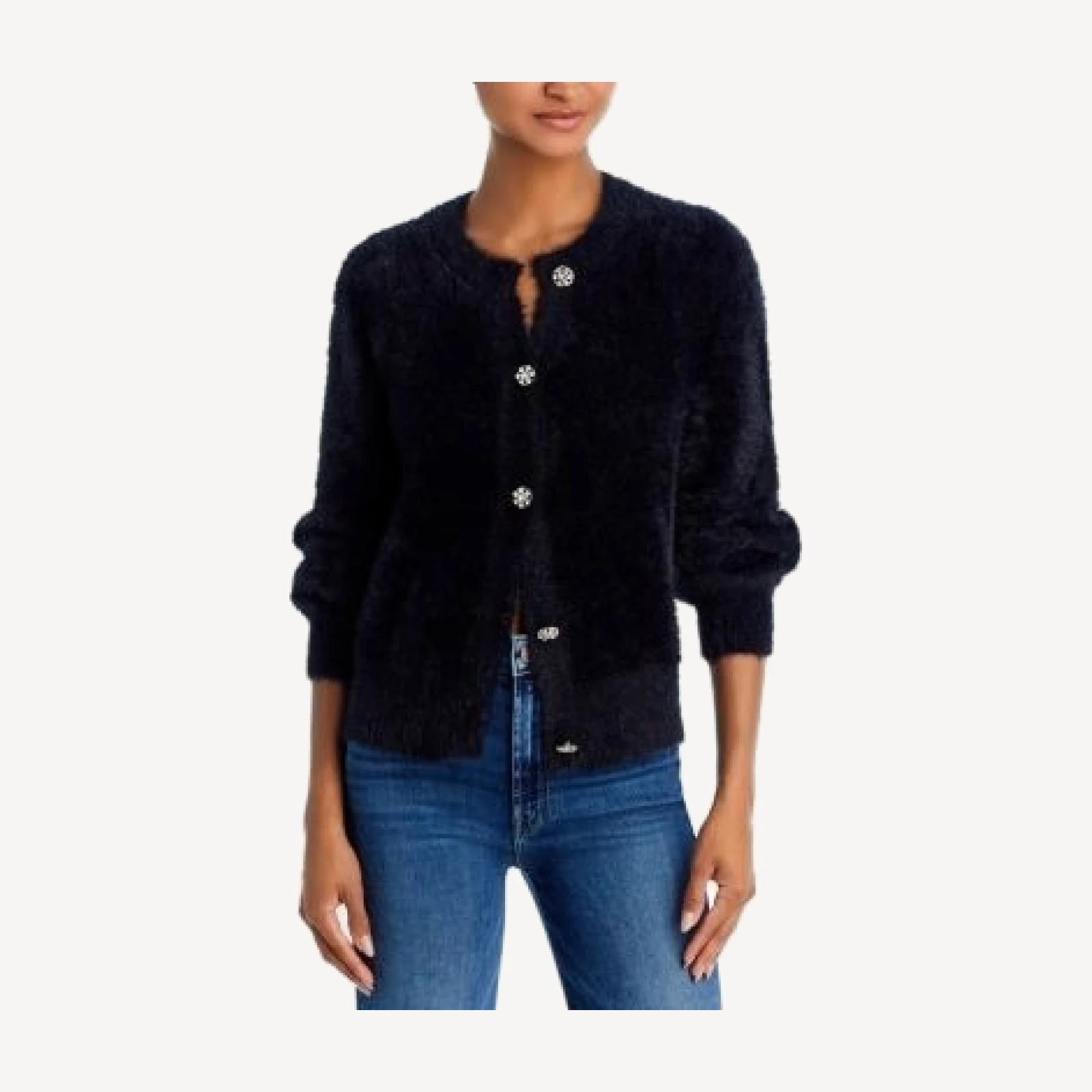 Aqua Eyelash Cardigan - Exclusive