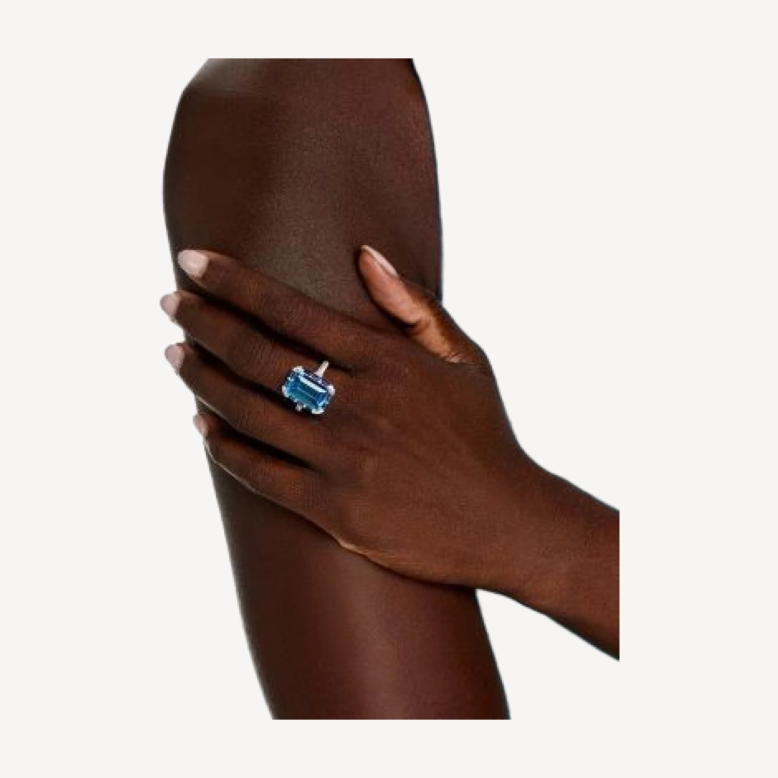 Bloomingdale's Fine Collection Swiss Blue Topaz, Blue Sapphire & Diamond Octagon Halo Ring in 14K White Gold