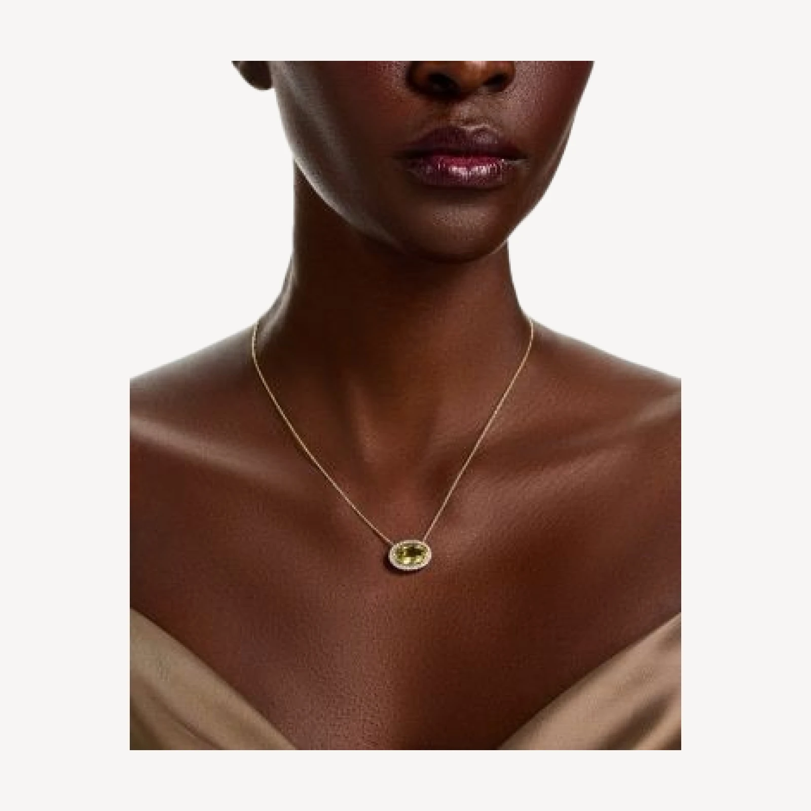 Bloomingdale's Fine Collection Lemon Quartz & Diamond Halo Pendant Necklace in 14K Yellow Gold, 18