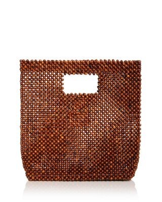 Aqua Wooden Bead Envelope Bag - Exclusive, photo 6
